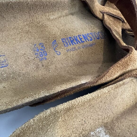 Birkenstock Lugano Suede Sandals Brown Cork Footbed Slide EU 43 Men 10 Women 12 main image 5